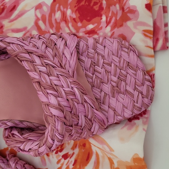 Raffia sandals sz.9 - Picture 2 of 9